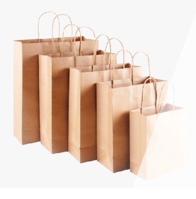 Giá tốt. Bao bì túi giấy tạp hóa túi quà Kraft màu nâu để mua sắm trực tuyến