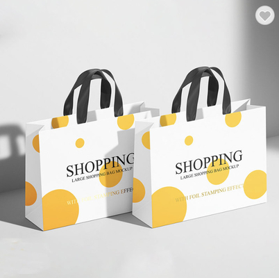 Giá tốt. Pantone White Glossy Laminated Paper Bags Thank You Goodie Bags For Business (Thông túi giấy màu trắng sáng) trực tuyến