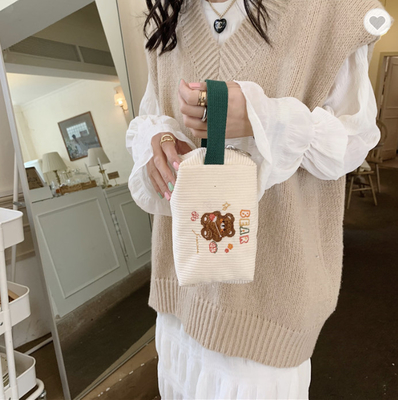 Giá tốt. BSCI Quảng cáo 50cm Canvas túi mỹ phẩm với Zipper trực tuyến
