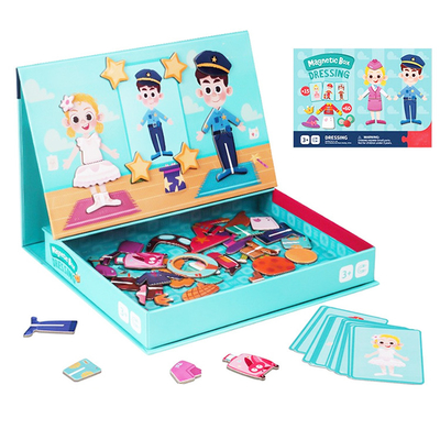 CMYK in ấn giáo dục từ tính Jigsaw trò chơi câu đố quần áo nhận dạng cho trẻ em